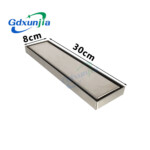 تصريف كبير غير مرئي، تصريف أرضي من الفولاذ المقاوم للصدأ مستطيل سميك ومخفي في الحمام