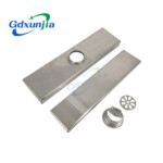 تصريف كبير غير مرئي، تصريف أرضي من الفولاذ المقاوم للصدأ مستطيل سميك ومخفي في الحمام